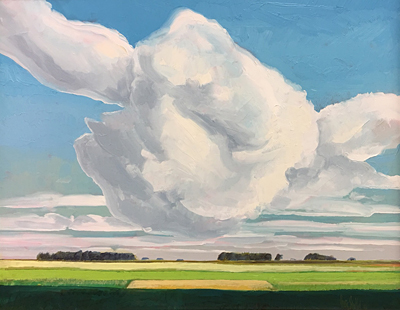 Chris Stoffel Overvoorde painting, Afternoon Clouds, for sale from Eyekons Gallery